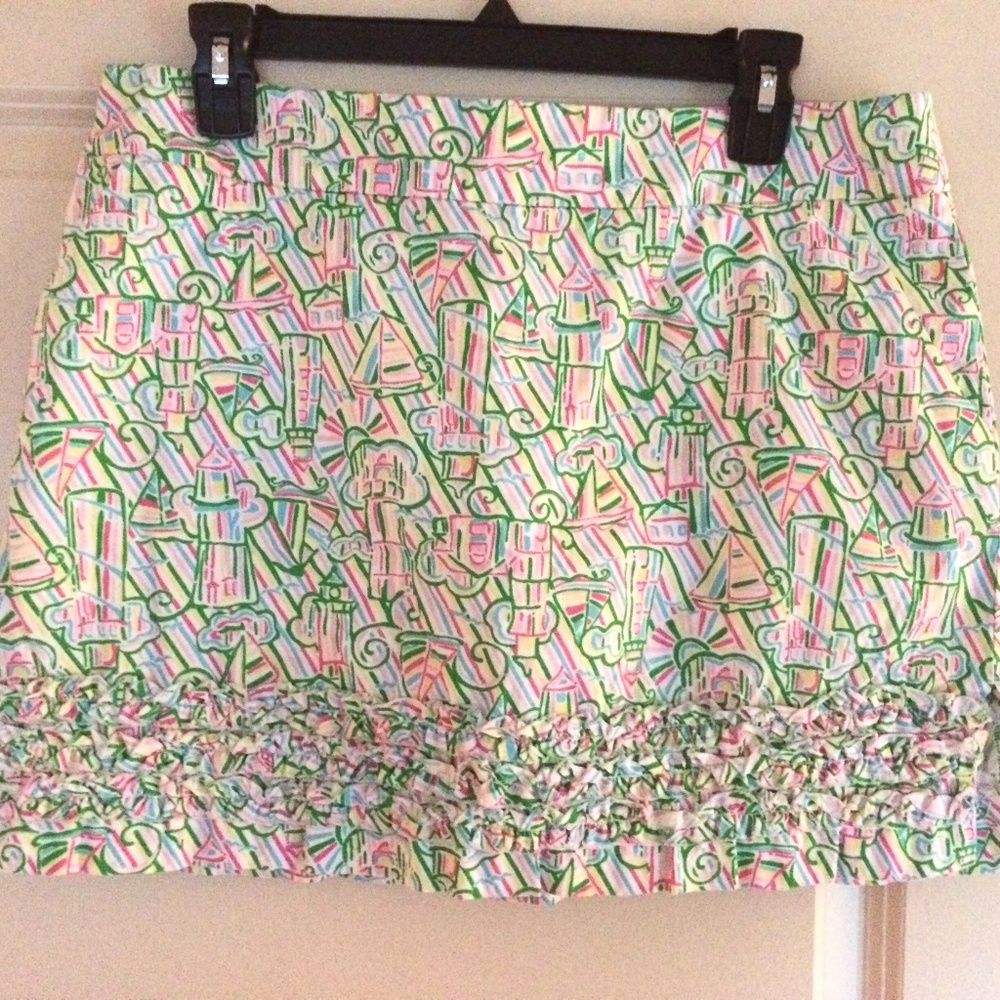 Lilly Pulitzer Lighthouse & Sailboats Skirt/Skort